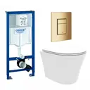 Комплект инсталляция с унитазом Grohe 639699 цвет белый