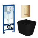 Комплект инсталляция с унитазом Grohe 639705 цвет черный