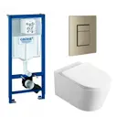 Комплект инсталляция с унитазом Grohe 639965 цвет белый