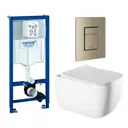 Комплект инсталляция с унитазом Grohe 639967 цвет белый