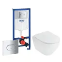 Комплект инсталляция с унитазом Grohe 512479 цвет белый