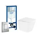 Комплект инсталляция с унитазом Grohe 570595 цвет белый