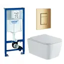 Комплект инсталляция с унитазом Grohe 639715 цвет белый
