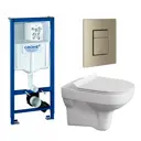 Комплект инсталляция с унитазом Grohe 639972 цвет белый