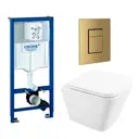 Комплект инсталляция с унитазом Grohe 639718 цвет белый