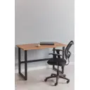 Стол письменный Diko loft Light 75x75x55 см ЛДСП цвет черный/дуб крафт золотой