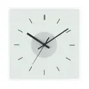 Часы настенные Troykatime 81000035 квадратные стекло цвет белый бесшумные 28x28 см