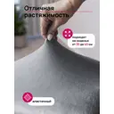 Чехол для стула Alberica Велюр Стрейч 1Т М013 цвет светло-серый