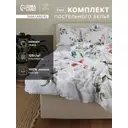 Комплект постельного белья Этель Flower time 10706968 хлопок 1.5-спальный наволочки 50 x 70- 2 шт цвет разноцветный