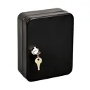 Шкаф для ключей сталь 20×16 см 20 ключей цвет черный