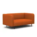 Диван прямой Гамма Акцент 24062028314 134x67x78 см эко-кожа цвет оранжевый
