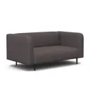 Диван прямой Гамма Акцент 24062028310 134x67x78 см эко-кожа цвет темно-серый