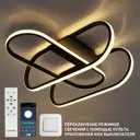 Люстра потолочная светодиодная Estares УУО00005815 с пультом управления 18 м² регулируемый белый свет цвет черный