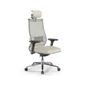 Офисное кресло Метта Samurai SL-3 69x136.6x70 см искусственная кожа цвет молочный