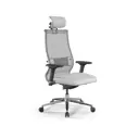 Офисное кресло Метта Samurai SL-3 69x136.6x70 см искусственная кожа цвет белый