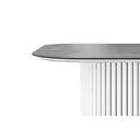 Стол прямоугольный Столбург 200x200 см керамогранит цвет мрамор серый