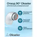 Комплект дымохода коаксильный Okseler D100 185x145 мм оцинкованная сталь oks01485