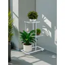 Подставка для цветочных горшков Greengo 10747762 43x22x57 см металл белый