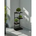 Подставка для цветочных горшков Greengo 10747756 36x23x74 см металл/МДФ черный