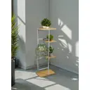 Подставка для цветочных горшков Greengo 10747752 36x23x94 см металл/МДФ белый