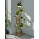 Подставка для цветочных горшков Greengo 10747745 43x22x126 см металл золотой