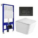 Комплект инсталляция с унитазом Enio 541587 цвет белый