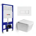Комплект инсталляция с унитазом Enio 612798 цвет белый