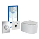 Комплект инсталляция с унитазом Grohe 513254 цвет белый