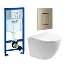 Комплект инсталляция с унитазом Grohe 639977 цвет белый