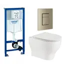 Комплект инсталляция с унитазом Grohe 639981 цвет белый