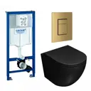 Комплект инсталляция с унитазом Grohe 639726 цвет черный