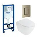 Комплект инсталляция с унитазом Grohe 639984 цвет белый