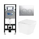 Комплект инсталляция с унитазом Weltwasser 531047 цвет белый