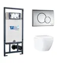 Комплект инсталляция с унитазом Weltwasser 534965 цвет белый