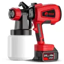 Краскопульт аккумуляторный бесщеточный Edon UGG-21A, 21 В Li-Ion 2x2 Ач, 48 л/мин