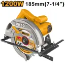 Пила циркулярная сетевая Ingco Industrial CS18578, 1200 Вт, 185 мм