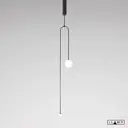 Светильник подвесной Ilamp North 8628p-2 bk-wh 2 лампы 2 м² цвет белый черный