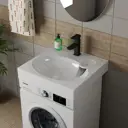 Раковина на стиральную машину Bauedge nimb XMY0093 59.2см цвет белый/черный