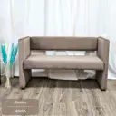 Диван прямой Edlen Missa 124x72x55 см велюр цвет коричневый
