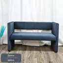 Диван прямой Edlen Missa 124x72x55 см велюр цвет серый