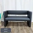 Диван прямой Edlen Missa 124x72x55 см искусственная кожа цвет темно-серый