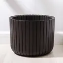 Кашпо Idea Шато 6628162 38x30 см 29 л пластик коричневый
