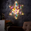 Светящаяся электрическая фигура Luazon Lighting Снежинка 10699361 8 см разноцветный