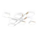 Люстра потолочная светодиодная Ambrella light Comfort Fl4888 40 м² регулируемый белый свет цвет дерево/белый