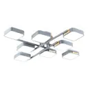 Люстра потолочная светодиодная Ambrella light Comfort Fl4889 40 м² регулируемый белый свет цвет дерево/серый