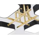 Люстра потолочная светодиодная Ambrella light Comfort Fl516343 24 м² теплый белый (желтый), нейтральный белый свет цвет золото, черный