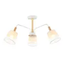 Люстра на штанге Ambrella light Traditional Tr4737 3 лампы 4.71 м² цвет белый прозрачный светлое дерево