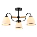 Люстра потолочная Ambrella light Traditional Tr3033241 3 лампы 10 м² цвет черный