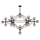 Люстра на штанге Люссоле Hartwell Sy6618 21 лампа 7 м² цвет черный