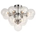 Люстра потолочная Люссоле Wilcox Sy1838 13 ламп 37 м² цвет хром